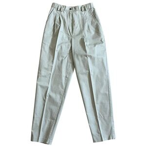 Vintage Allison Daley pleated front 100% cotton chinos work pants women’s size 6